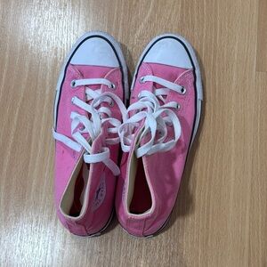 Converse Pink Canvas Sneakers